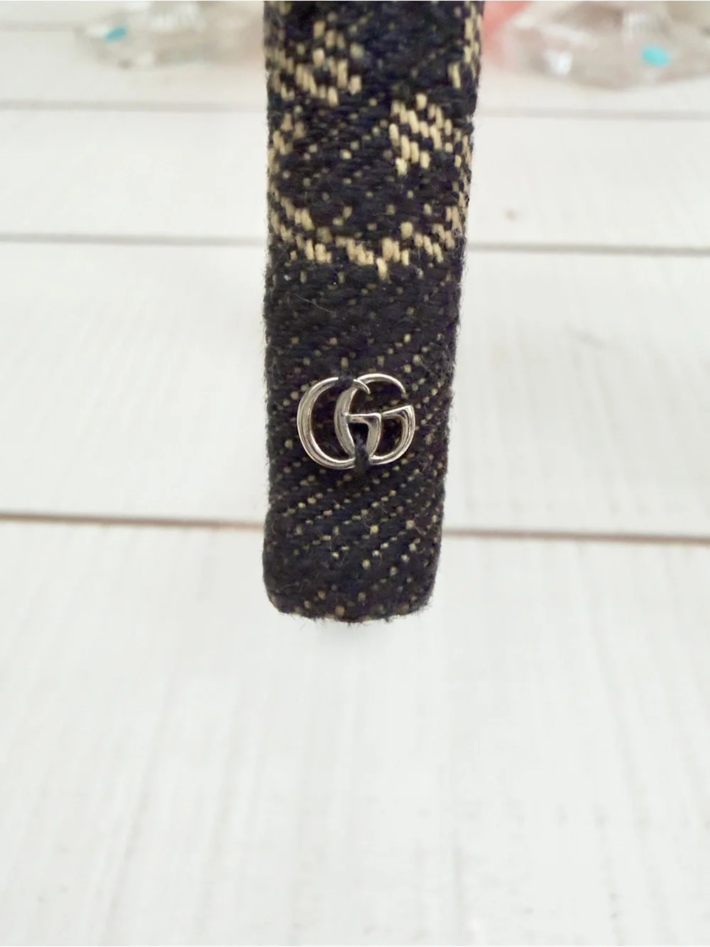 Gucci Black Denim Headband